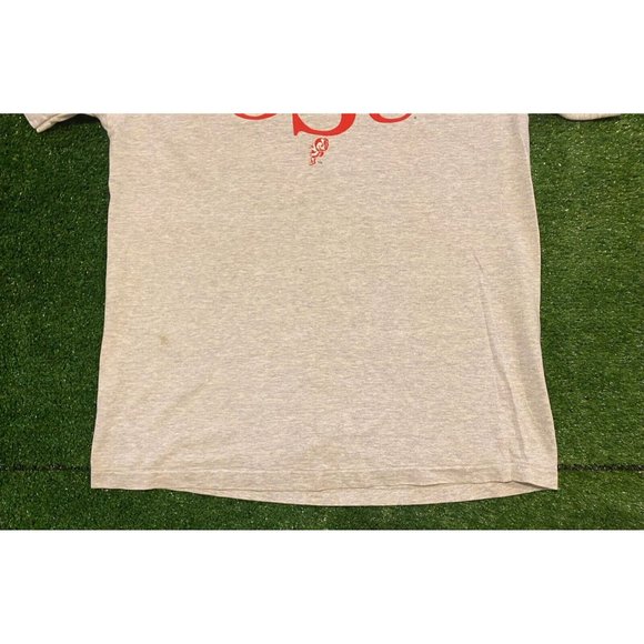 Vintage Ohio state buckeyes shirt large gray OSU football adult mens 90s brutus - Picture 3 of 11